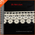 2014 fashion embroidered lace trim for dress furniture flower pattern